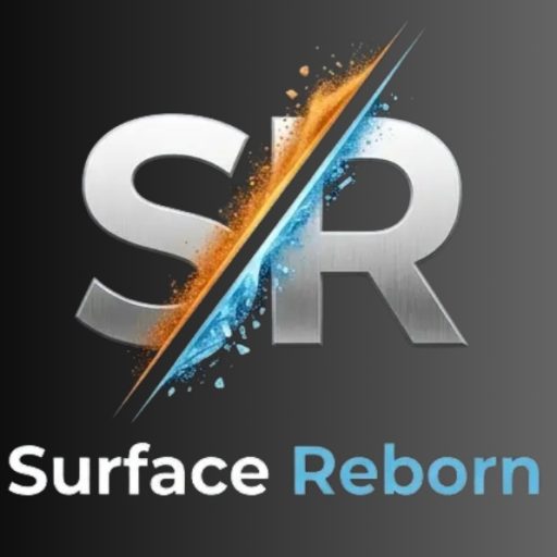 logo surface-reborn, entreprise d'aerogommage, hydrogommage, nettoyage cryogénique
